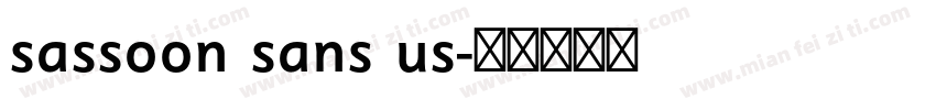 sassoon sans us字体转换